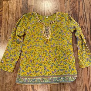 Vintage paisley patterned top